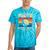 Pluto Never Forget Space Nostalgia Astronomy Humor Premium Tri-Blend Tie-Dye T-Shirts Turquoise Tie-Dye