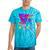 Retro 1980s 80's Baby 1990s 90's Made Me Nostalgia Birthday Premium Tri-Blend Tie-Dye T-Shirts Turquoise Tie-Dye