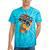 Retro 90s Boombox Nostalgia Party For Music Lovers Men Women Tie-Dye T-Shirts Turquoise Tie-Dye