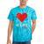 Retro Gamer 1 Life Pixel Heart – 8-Bit Gaming Nostalgia Tie-Dye T-Shirts Turquoise Tie-Dye
