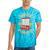 Retro Gaming Never Forget Nostalgia Vintage Tie-Dye T-Shirts Turquoise Tie-Dye