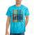 Retro Nineties Style Audio Tape Nostalgia Year 1990 Premium Tri-Blend Tie-Dye T-Shirts Turquoise Tie-Dye