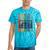 Retro Nineties Style Audio Tape Nostalgia Year 1990 Tie-Dye T-Shirts Turquoise Tie-Dye