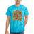 Retro Nostalgia Era Disco Groovy 80s 90s Vintage Aesthetic Premium Tri-Blend Tie-Dye T-Shirts Turquoise Tie-Dye