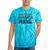Retro Pager Squad Minimalist Monochrome Cartoon Nostalgia Tie-Dye T-Shirts Turquoise Tie-Dye