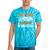 This Station Wagon Runs On Nostalgia Wagon Tie-Dye T-Shirts Turquoise Tie-Dye