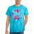 Totally 80's Colorful Retro 1980s Style Nostalgia Vibe Tie-Dye T-Shirts Turquoise Tie-Dye