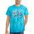 Vintage Bicycle With Playing Cards Nostalgia Tie-Dye T-Shirts Turquoise Tie-Dye