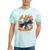 Buffering Glitched CD On Fire 2000s Nostalgia Tie-Dye T-Shirts Mint Tie-Dye