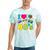 Dad I Love The 80's Retro 80s Nostalgia For Dad Premium Tri-Blend Tie-Dye T-Shirts Mint Tie-Dye