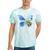 Frutiger Aero Aesthetic Butterfly Computer Fishes Scenery Tie-Dye T-Shirts Mint Tie-Dye