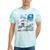 Frutiger Aero Aesthetic Tech Great Wave Of Kanagawa Fishes Raglan Baseball Tee Tie-Dye T-Shirts Mint Tie-Dye