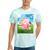 Frutiger Aero Aesthetic Tech Kawaii Strawberry Milk Fishes Tie-Dye T-Shirts Mint Tie-Dye