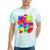 Frutiger Aero Aesthetic Tech Orb Pattern Heart Cherry Lips Tie-Dye T-Shirts Mint Tie-Dye