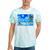 Frutiger Aero Beach Y2k Aesthetic Palm Tree Sand Ocean Tie-Dye T-Shirts Mint Tie-Dye