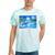 Frutiger Aero Dolphin Sunset Ocean With Palm Trees Y2k Premium Tie-Dye T-Shirts Mint Tie-Dye