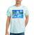 Frutiger Aero Dolphin Sunset Ocean With Palm Trees Y2k Tie-Dye T-Shirts Mint Tie-Dye