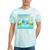 Frutiger Aero Y2k Aesthetic Palm Trees Cyber Beach World Tie-Dye T-Shirts Mint Tie-Dye