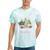 North Pole Tree Farm Merry Christmas Holiday Scene Nostalgia Tie-Dye T-Shirts Mint Tie-Dye