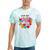 Nostalgia Love Tees -Adults Small Casual Festive Classic Fit T-Shirt Round Neck Straight Fit Collarless Short Sleeve Solid Lightweight Tie-Dye T-Shirts Mint Tie-Dye
