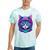 Retro 80s Cat In Space Suit Nostalgia Cat Vintage Astronaut Tie-Dye T-Shirts Mint Tie-Dye