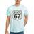 Retro Route 67 Highway Sign Vintage Road Nostalgia Tie-Dye T-Shirts Mint Tie-Dye