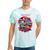 Retro Graphic Print With a Touch Of Nostalgia Tie-Dye T-Shirts Mint Tie-Dye Retro Graphic Print With a Touch Of Nostalgia Tie-Dye T-Shirts Mint Tie-Dye