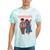 Running Together Always Connected Anime Nostalgia Message Tie-Dye T-Shirts Mint Tie-Dye