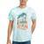 Vintage Locomotive Nostalgia Railroad Stars Tie-Dye T-Shirts Mint Tie-Dye