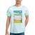 Women's Frutiger Aero Aesthetic Rainbow Glitch Art Tie-Dye T-Shirts Mint Tie-Dye