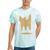 Yk2 Cat With Tomboy Tail 90s Nostalgia Downtown Indie Tie-Dye T-Shirts Mint Tie-Dye