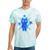 Yk2 Grunge Earthy Blue Cat With Stars Tomboy 90s Nostalgia Premium Tri-Blend Tie-Dye T-Shirts Mint Tie-Dye
