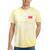 1970's Lemon Labs Quaalude 300 Label Reproduction Nostalgia Premium Tri-Blend Tie-Dye T-Shirts Yellow Tie-Dye
