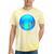 Frutiger Aero Aesthetic Tech Orb Fishes Raglan Baseball Tee Tie-Dye T-Shirts Yellow Tie-Dye