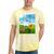 Frutiger Aero Aesthetic Tech Scenery Fishes Sunflower Raglan Baseball Tee Tie-Dye T-Shirts Yellow Tie-Dye