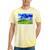Frutiger Aero Dolphin Meadow Aesthetic Y2k 2000s Ironic Tie-Dye T-Shirts Yellow Tie-Dye