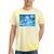 Frutiger Aero Dolphin Sunset Ocean With Palm Trees Y2k Tie-Dye T-Shirts Yellow Tie-Dye