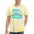 Frutiger Aero Y2k Aesthetic Palm Trees Cyber Beach World Tie-Dye T-Shirts Yellow Tie-Dye