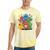 Kidcore Aesthetic Retro Vibes Colorful Cartoon Nostalgia Tie-Dye T-Shirts Yellow Tie-Dye