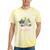 North Pole Tree Farm Merry Christmas Holiday Scene Nostalgia Tie-Dye T-Shirts Yellow Tie-Dye