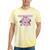 Nostalgia 80s 90s Retro Style Graphics Rose Pink Flower Tie-Dye T-Shirts Yellow Tie-Dye