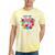 Nostalgia Love Tees -Adults Small Casual Festive Classic Fit T-Shirt Round Neck Straight Fit Collarless Short Sleeve Solid Lightweight Tie-Dye T-Shirts Yellow Tie-Dye