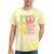 Peace Sign Love Groovy Vibes Costume Nostalgia 1980s Fashion Tie-Dye T-Shirts Yellow Tie-Dye