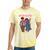 Running Together Always Connected Anime Nostalgia Message Tie-Dye T-Shirts Yellow Tie-Dye