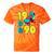 1990 Retro Raised In The 90s Old School Nostalgia Vibes Tie-Dye T-Shirts Orange Tie-Dye