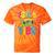 2000's Vibe Hip Hop Costume Early 2000s Party Nostalgia Tie-Dye T-Shirts Orange Tie-Dye
