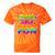 80's Girls Just Wanna Have Fun Nostalgia 1980s Style Premium Tri-Blend Tie-Dye T-Shirts Orange Tie-Dye