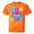 80's Vibe Retro Style Cassette Tape Nostalgia 1980s Party Tie-Dye T-Shirts Orange Tie-Dye