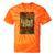 Elder Emo Floral Gothic Vintage Nostalgia Tie-Dye T-Shirts Orange Tie-Dye