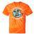 Elder Millennials Embracing 90s CDs Nostalgia Vibes Tie-Dye T-Shirts Orange Tie-Dye